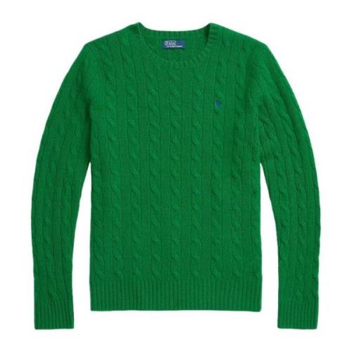 Grøn Sweater med Ribkanter