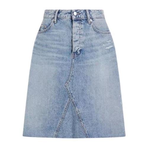 Afslappet Denim Nederdel