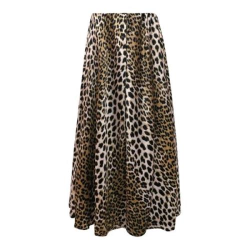 Leopard Satin Nederdel Lux Leo