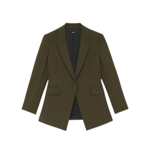 Peak Lapel Blazer Nedenfor Hofte Længde