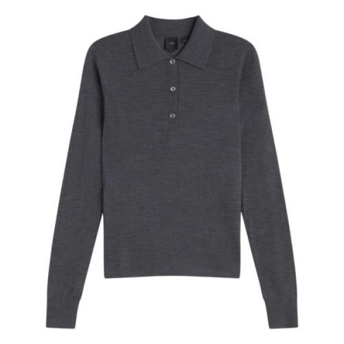 Elegant Langærmet Poloshirt