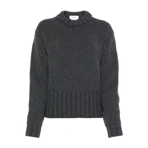 Grå Uld Cashmere Sweater Cocoon Stil