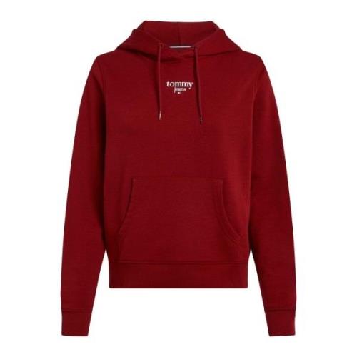 Rød Logo Hættetrøje Sweatshirt Essential