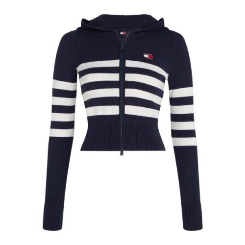 Stribet Zip Sweater