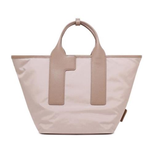 Lyserød Nylon Tote Taske