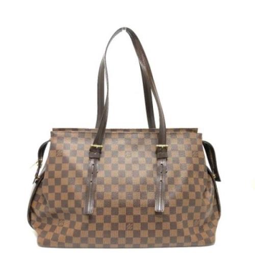 Pre-owned Canvas louis-vuitton-tasker