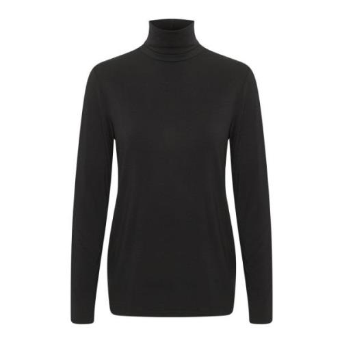 Rollneck Top & T-Shirt Sort