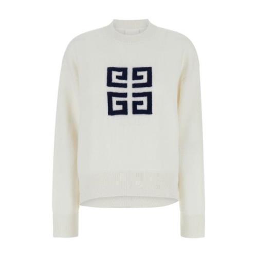 Hvid Crewneck Sweater 4G Logo