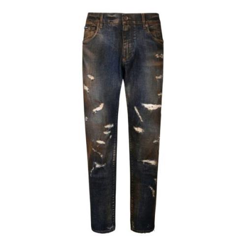 Sort Blegede Slim Fit Jeans