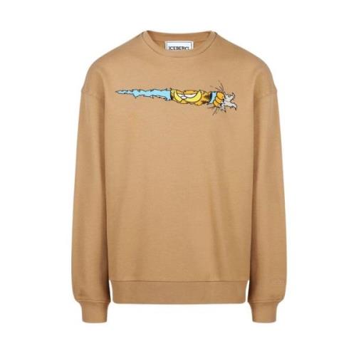 Garfield Print Crewneck Sweatshirt