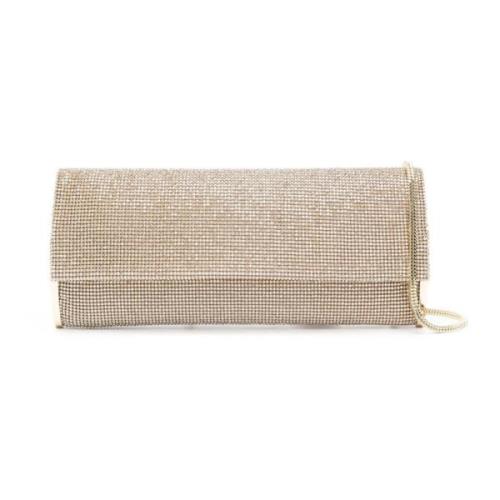 Guld Krystal Kate Clutch Taske