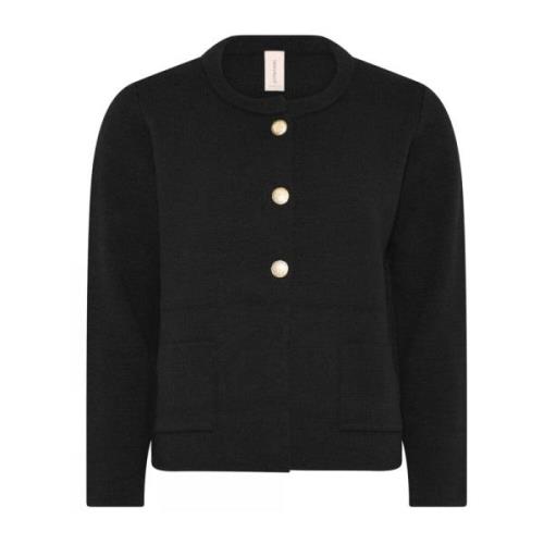 Klassisk Uld Cardigan Sort