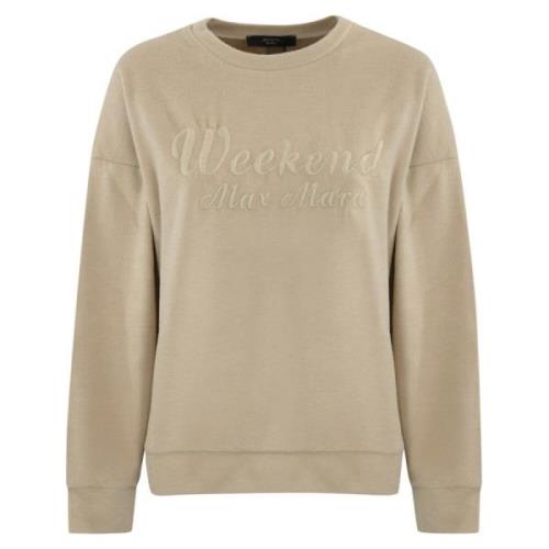 Bomuld og uld crewneck sweater