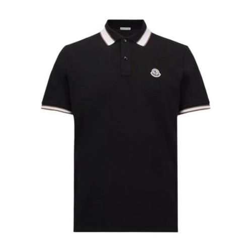 Kontrast Krave Trim Polo i Sort