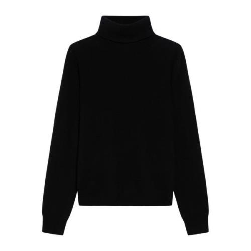 Kashmirblanding Turtleneck Sweater Sort