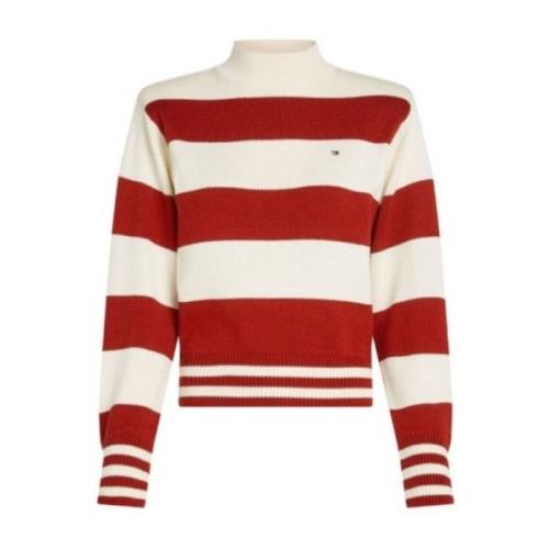 Rugby Style Mock-Neck Sweater