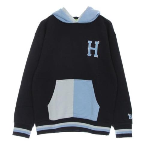 Dobbelt Hætte Langærmet Hoodie Indigo