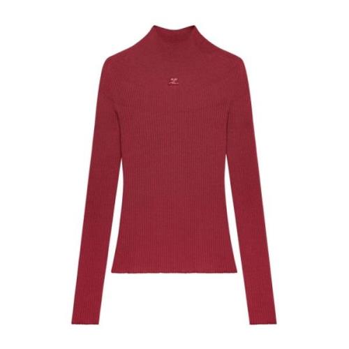 Rød Solar Sweater Bomuld Uld Bordeaux