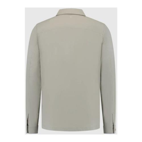 Stræk Crêpe Overshirt i Taupe