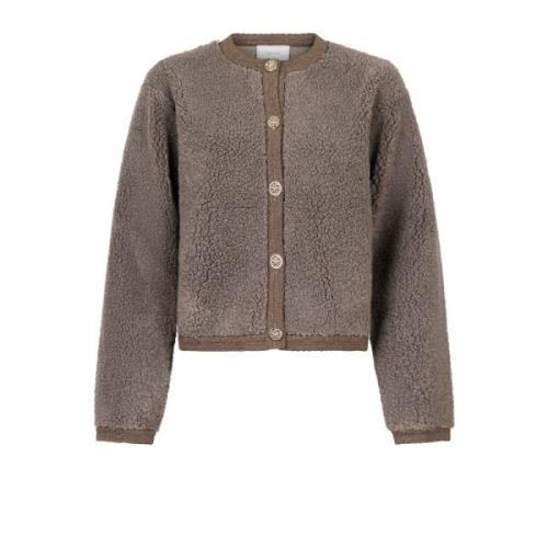 Fluffy Cardigan med Teddy Kvalitet