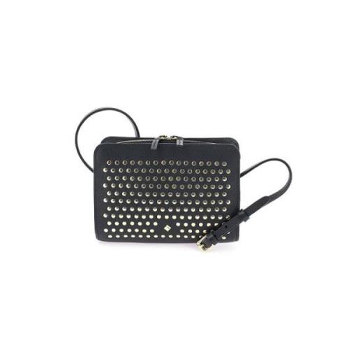 Marine Læder Mini Crossbody Taske