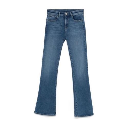 Klar Blå Flare Jeans