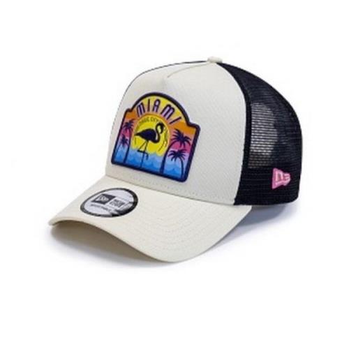 Hvid Miami Patch Trucker Hat