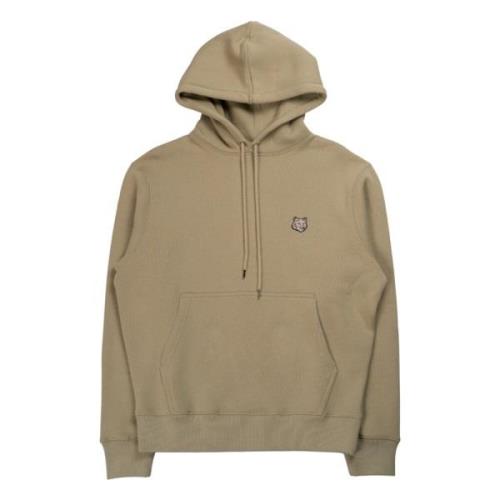 Fox Head Patch Olive Green Hoodie