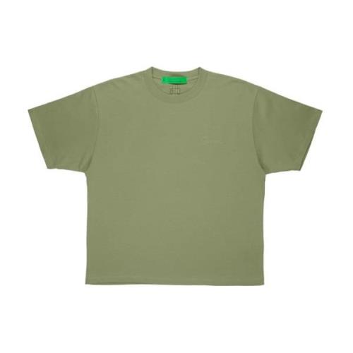 Grøn Bomuld Box Fit Tee