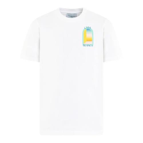 Farverig Trykt T-shirt