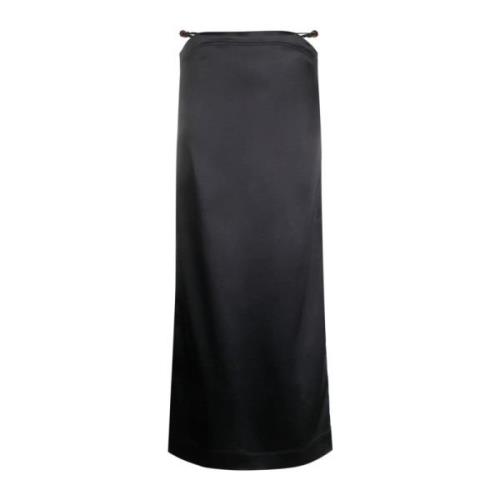 Elegant Satin Maxi Nederdel