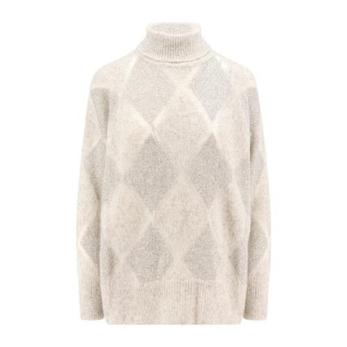 Diamant Mohair Sweater med Pailletdetaljer