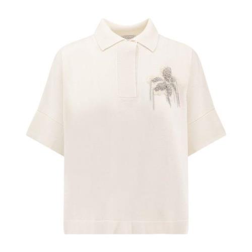 Kashmir Polo Shirt med Monili Detalje