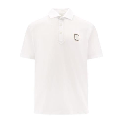 Logo Patch Polo Shirt Classic Collar