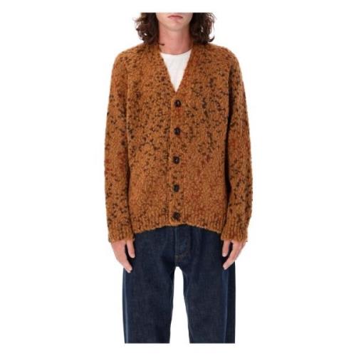 Tan Jacquard Cardigan Strik AW24