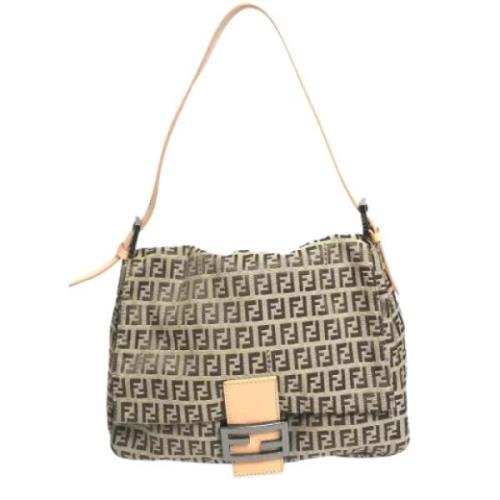 Pre-owned Stof fendi-tasker