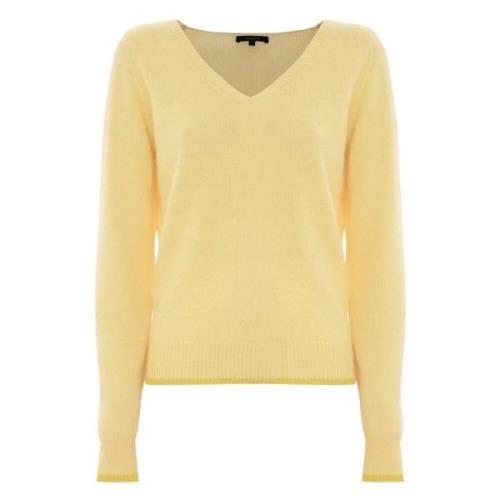 Angora Uld V-Hals Jumper