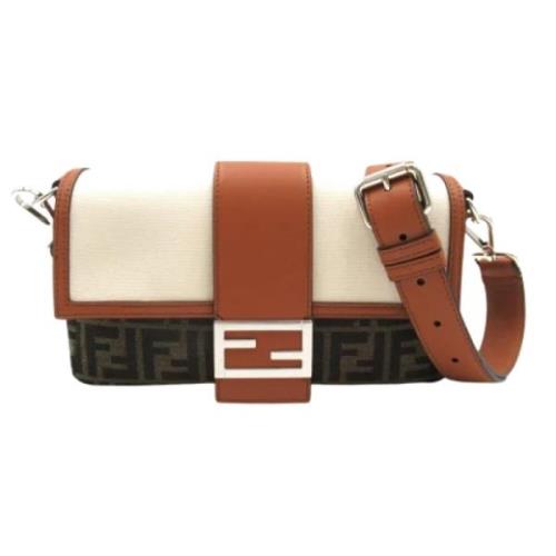 Pre-owned Stof fendi-tasker