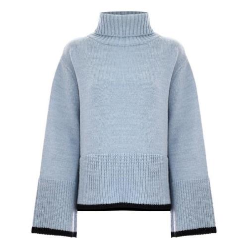 Polo Neck Jumper med brede ærmer