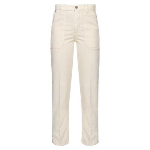 Velour Chinos med Maxi Lommer