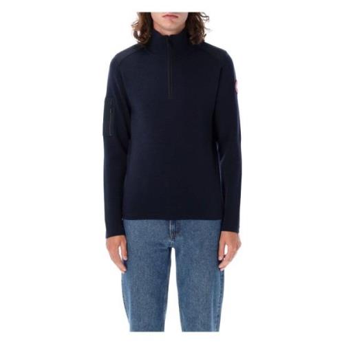 Navy Strikvarer Stormont 1/4 Zip Sweater