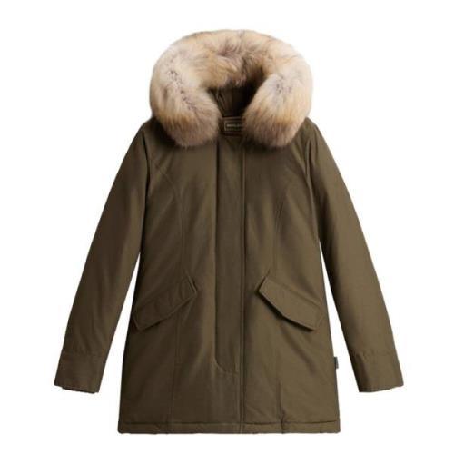 Mørkegrøn Arctic Raccoon Parka