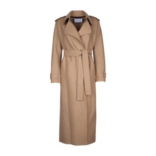 Stilfuld Kvinders Lang Trenchcoat