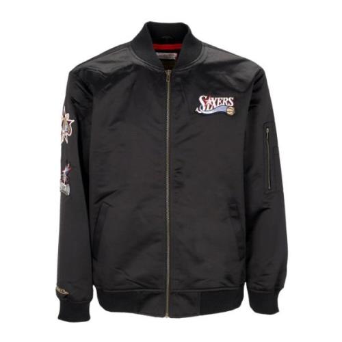 Philadelphia 76ers Letvægts Satin Bomber Jakke