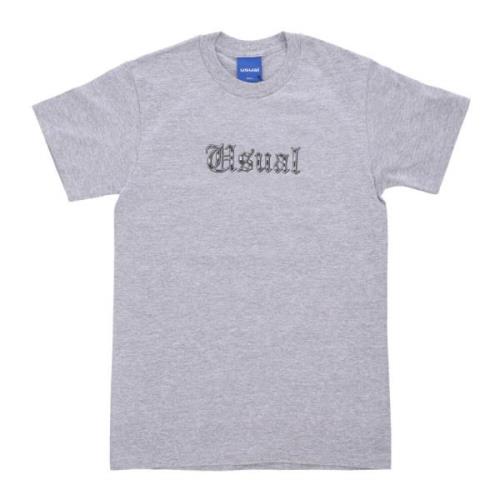 Heather Grey Barrio Tee Rund Hals Kort Ærme