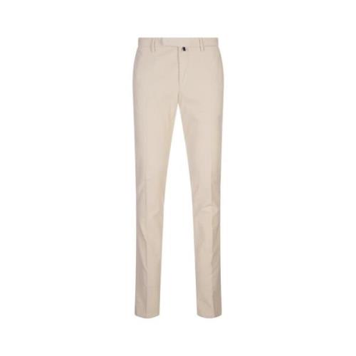 Slim Fit Corduroy Bukser Hvid