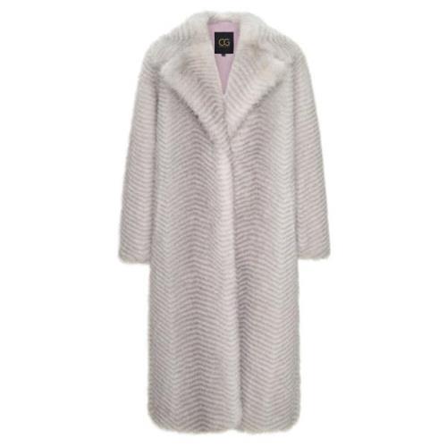 Luksuriøs Faux Fur Coat Natalie - Hvid