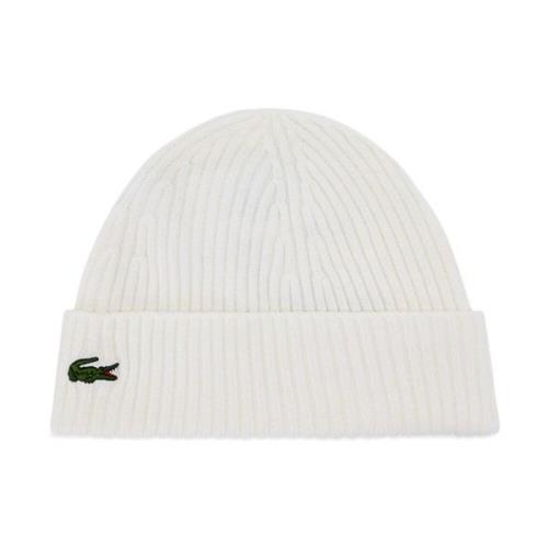 Ribstrikket Logo Beanie - Hvid