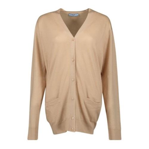 Beige Uld Cardigan Efterår-Vinter Kollektion