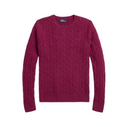 Bordeaux Uld Kashmir Crewneck Sweater